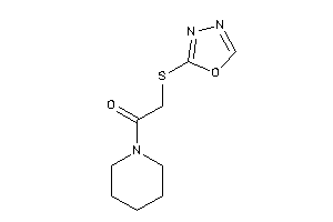 2-(1,3,4-oxadiazol-2-ylthio)-1-piperidino-ethanone