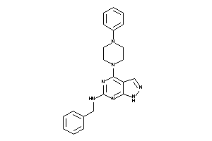 Benzyl-[4-(4-phenylpiperazino)-1H-pyrazolo[3,4-d]pyrimidin-6-yl]amine