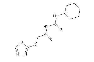 N-(cyclohexylcarbamoyl)-2-(1,3,4-oxadiazol-2-ylthio)acetamide