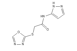 2-(1,3,4-oxadiazol-2-ylthio)-N-(1H-pyrazol-5-yl)acetamide