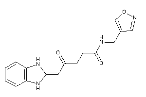 5-(1,3-dihydrobenzimidazol-2-ylidene)-N-(isoxazol-4-ylmethyl)-4-keto-valeramide