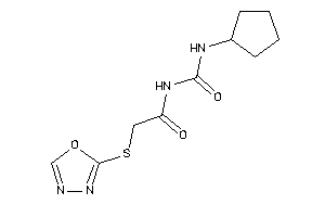 N-(cyclopentylcarbamoyl)-2-(1,3,4-oxadiazol-2-ylthio)acetamide