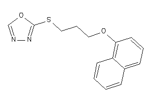 2-[3-(1-naphthoxy)propylthio]-1,3,4-oxadiazole