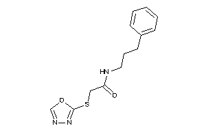 2-(1,3,4-oxadiazol-2-ylthio)-N-(3-phenylpropyl)acetamide