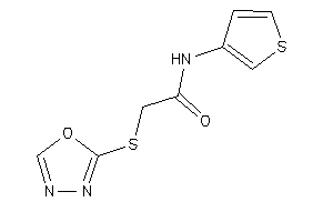 2-(1,3,4-oxadiazol-2-ylthio)-N-(3-thienyl)acetamide