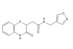 Image of N-(isoxazol-4-ylmethyl)-2-(3-keto-4H-1,4-benzothiazin-2-yl)acetamide