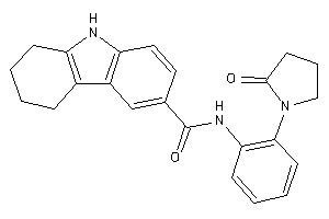 N-[2-(2-ketopyrrolidino)phenyl]-6,7,8,9-tetrahydro-5H-carbazole-3-carboxamide