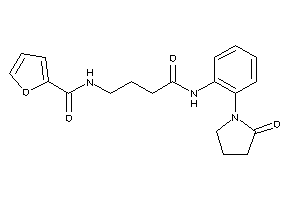 N-[4-keto-4-[2-(2-ketopyrrolidino)anilino]butyl]-2-furamide