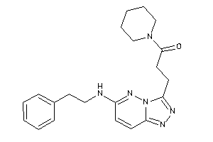 3-[6-(phenethylamino)-[1,2,4]triazolo[3,4-f]pyridazin-3-yl]-1-piperidino-propan-1-one