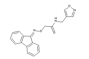 2-(fluoren-9-ylideneamino)oxy-N-(isoxazol-4-ylmethyl)acetamide