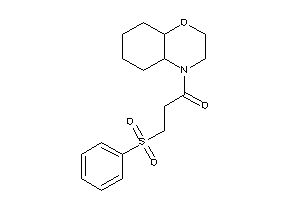 1-(2,3,4a,5,6,7,8,8a-octahydrobenzo[b][1,4]oxazin-4-yl)-3-besyl-propan-1-one