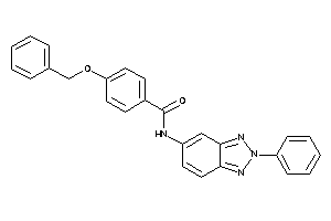 Image of 4-benzoxy-N-(2-phenylbenzotriazol-5-yl)benzamide