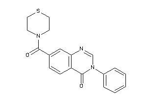 3-phenyl-7-(thiomorpholine-4-carbonyl)quinazolin-4-one