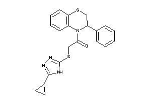 2-[(5-cyclopropyl-4H-1,2,4-triazol-3-yl)thio]-1-(3-phenyl-2,3-dihydro-1,4-benzothiazin-4-yl)ethanone