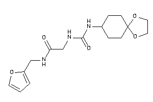 2-(1,4-dioxaspiro[4.5]decan-8-ylcarbamoylamino)-N-(2-furfuryl)acetamide