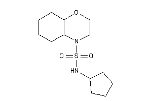 N-cyclopentyl-2,3,4a,5,6,7,8,8a-octahydrobenzo[b][1,4]oxazine-4-sulfonamide