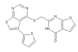 2-[[[5-(2-thienyl)thieno[2,3-d]pyrimidin-4-yl]thio]methyl]-3H-furo[2,3-d]pyrimidin-4-one