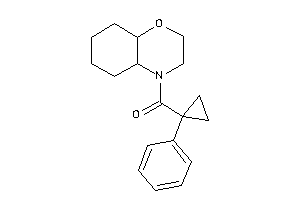 2,3,4a,5,6,7,8,8a-octahydrobenzo[b][1,4]oxazin-4-yl-(1-phenylcyclopropyl)methanone