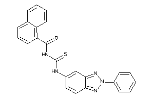 Image of N-[(2-phenylbenzotriazol-5-yl)thiocarbamoyl]-1-naphthamide