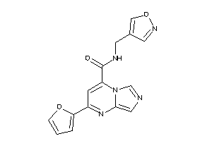 Image of 2-(2-furyl)-N-(isoxazol-4-ylmethyl)imidazo[1,5-a]pyrimidine-4-carboxamide