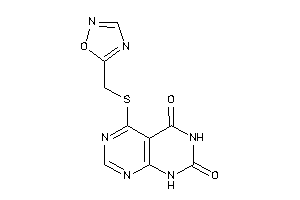 4-(1,2,4-oxadiazol-5-ylmethylthio)-8H-pyrimido[4,5-d]pyrimidine-5,7-quinone