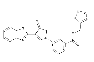 3-[3-(1,3-benzothiazol-2-yl)-4-keto-2-pyrrolin-1-yl]benzoic Acid 1,2,4-oxadiazol-5-ylmethyl Ester