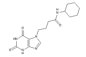 N-cyclohexyl-4-(2,6-diketo-3H-purin-7-yl)butyramide