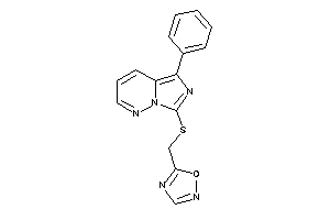 5-[[(5-phenylimidazo[5,1-f]pyridazin-7-yl)thio]methyl]-1,2,4-oxadiazole