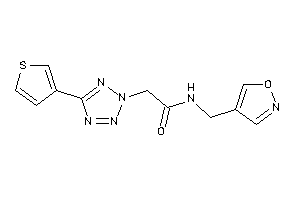 N-(isoxazol-4-ylmethyl)-2-[5-(3-thienyl)tetrazol-2-yl]acetamide