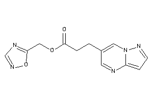 3-pyrazolo[1,5-a]pyrimidin-6-ylpropionic Acid 1,2,4-oxadiazol-5-ylmethyl Ester