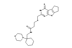 3-[(ketoBLAHyl)methylthio]-N-[(1-morpholinocyclohexyl)methyl]propionamide