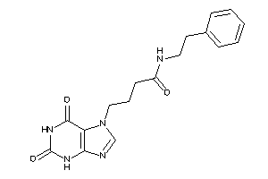 4-(2,6-diketo-3H-purin-7-yl)-N-phenethyl-butyramide