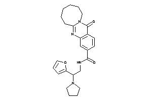 N-[2-(2-furyl)-2-pyrrolidino-ethyl]-13-keto-6,7,8,9,10,11-hexahydroazocino[2,1-b]quinazoline-3-carboxamide