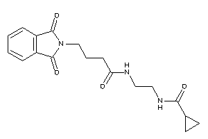 N-[2-(4-phthalimidobutanoylamino)ethyl]cyclopropanecarboxamide