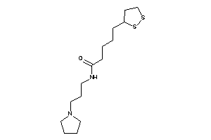 Image of 5-(dithiolan-3-yl)-N-(3-pyrrolidinopropyl)valeramide