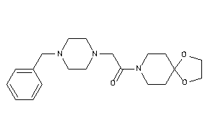 2-(4-benzylpiperazino)-1-(1,4-dioxa-8-azaspiro[4.5]decan-8-yl)ethanone