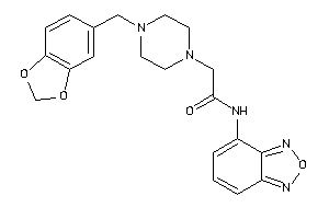 N-benzofurazan-4-yl-2-(4-piperonylpiperazino)acetamide