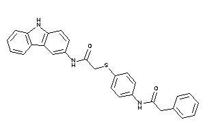 N-(9H-carbazol-3-yl)-2-[[4-[(2-phenylacetyl)amino]phenyl]thio]acetamide