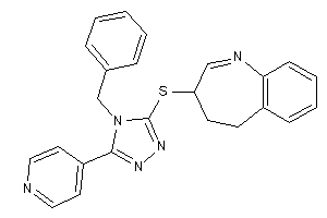 3-[[4-benzyl-5-(4-pyridyl)-1,2,4-triazol-3-yl]thio]-4,5-dihydro-3H-1-benzazepine