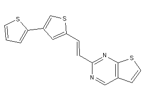 2-[2-[4-(2-thienyl)-2-thienyl]vinyl]thieno[2,3-d]pyrimidine