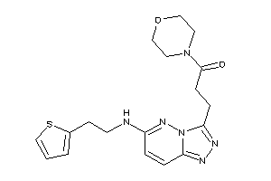 1-morpholino-3-[6-[2-(2-thienyl)ethylamino]-[1,2,4]triazolo[3,4-f]pyridazin-3-yl]propan-1-one