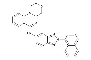 2-morpholino-N-[2-(1-naphthyl)benzotriazol-5-yl]benzamide
