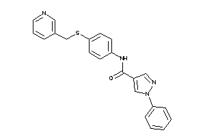 1-phenyl-N-[4-(3-pyridylmethylthio)phenyl]pyrazole-4-carboxamide
