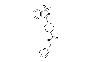 1-(1,1-diketo-1,2-benzothiazol-3-yl)-N-(4-pyridylmethyl)isonipecotamide