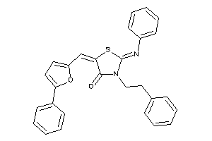 3-phenethyl-5-[(5-phenyl-2-furyl)methylene]-2-phenylimino-thiazolidin-4-one