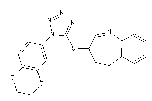 3-[[1-(2,3-dihydro-1,4-benzodioxin-7-yl)tetrazol-5-yl]thio]-4,5-dihydro-3H-1-benzazepine