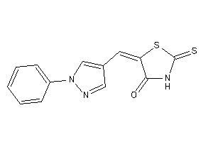 5-[(1-phenylpyrazol-4-yl)methylene]-2-thioxo-thiazolidin-4-one