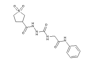 2-[[(1,1-diketothiolane-3-carbonyl)amino]carbamoylamino]-N-phenyl-acetamide