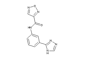 N-[3-(4H-1,2,4-triazol-3-yl)phenyl]furazan-3-carboxamide