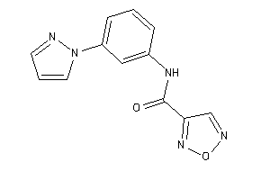 N-(3-pyrazol-1-ylphenyl)furazan-3-carboxamide